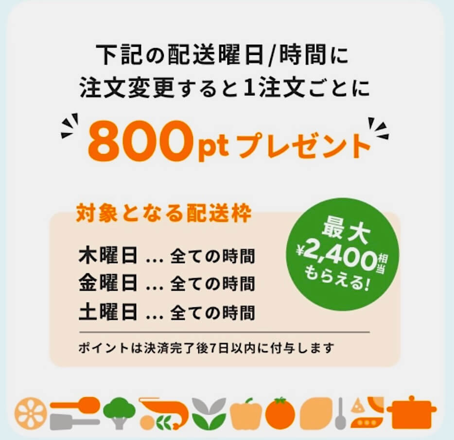 ツクリオのキャンペーン通知