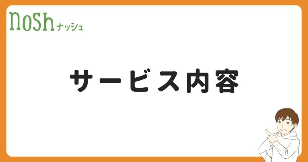 ナッシュのサービス内容