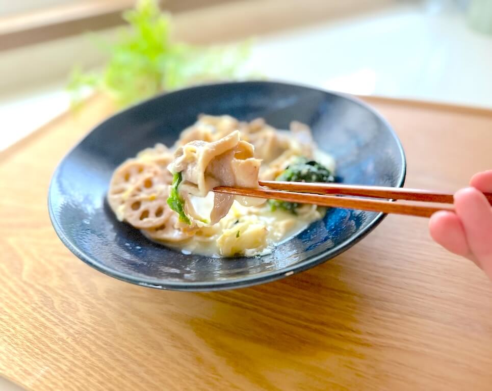 Vivid TABLE(ビビッドテーブル)の「豚肉の和風ゆずみそ和え」