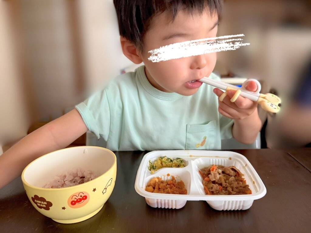 モグモデリを4歳の息子に食べさせてレビュー
