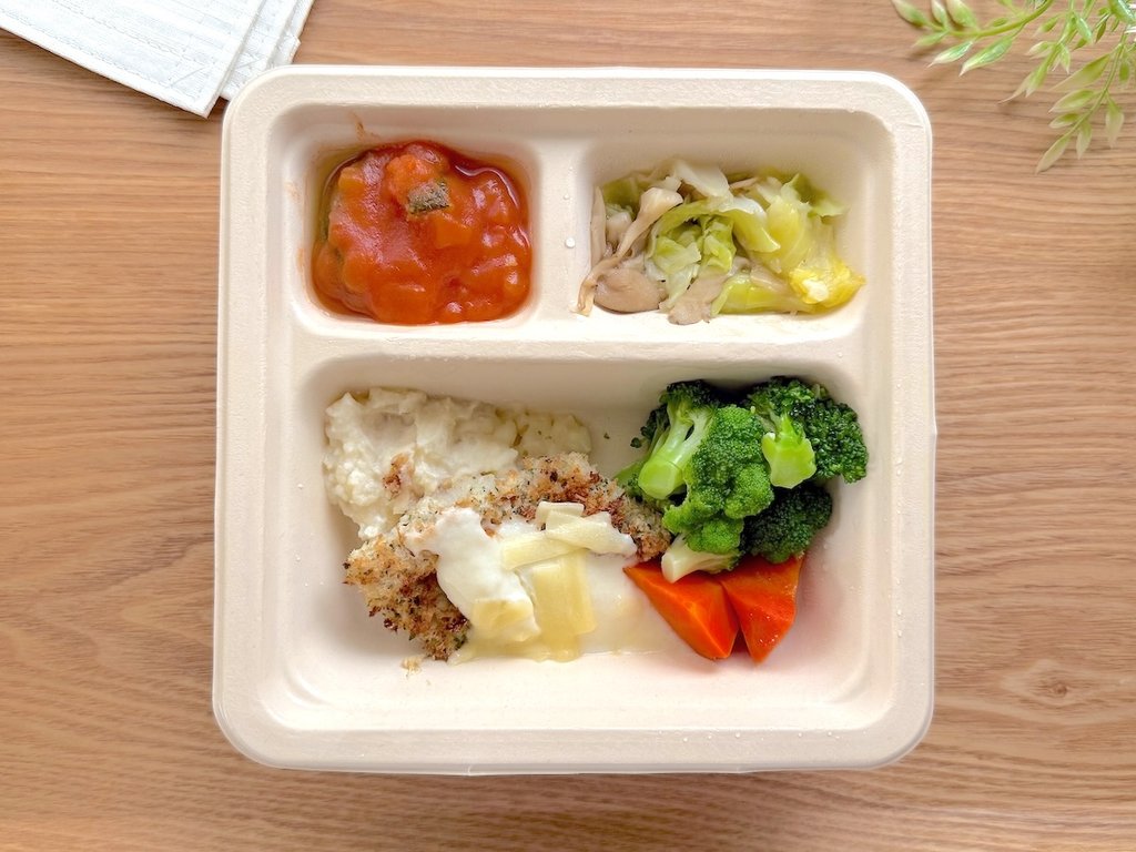 三ツ星ファームのプリプリ鱈の香草パン粉焼きチーズソース